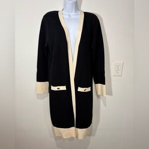 Philosophy Black and Cream Cardigan